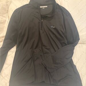 Greg Norman Collection Black Zip Up Sweater